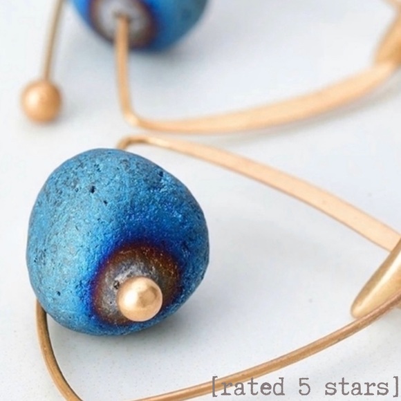 Jewelry - Titanium Druzy Dangle Earrings